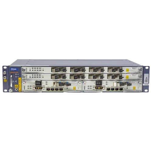 2RU шасси ZTE OLT GPON 10G, 2 слота для установки интерфейсных модулей, 8 GPON портов, DC